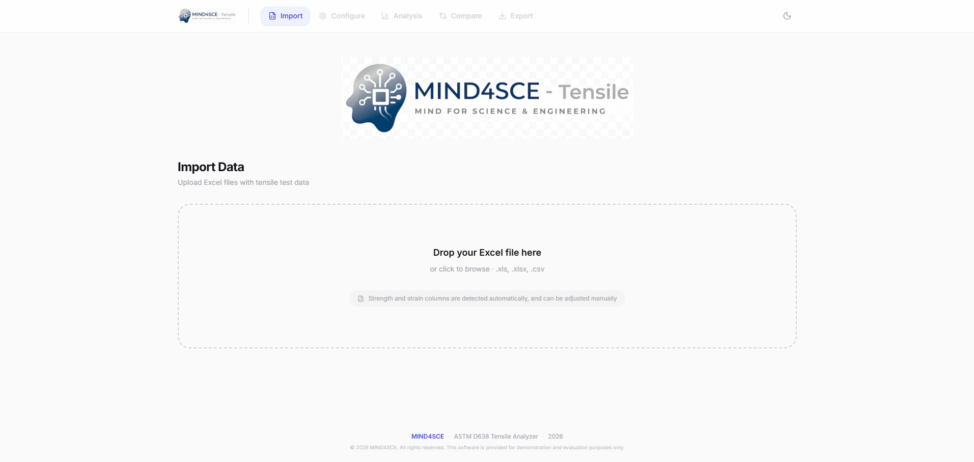 MIND4SCE — Tensile screenshot